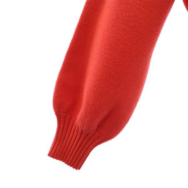 Nieużywany Diagram sweter z długim rękawem dzianinowy 36 Czerwony sweter Kobiety Używany