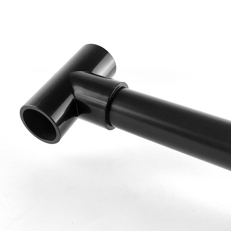 UPVC Fish Tank Plumbing Fittings: Hard Water Pipe Connector & Elbow Tee (Black)
