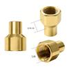 Pack of 1/2 Brass Air Chuck Adapters Locking Feature for Valves Ideal for Travel Kits and Automotive Repair
