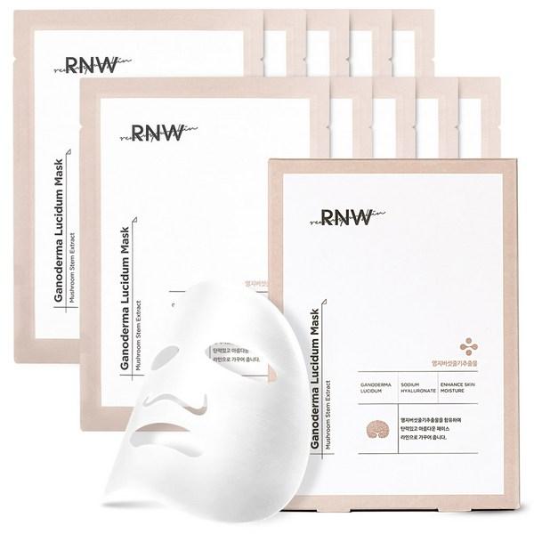 

R&W Genoderma Luciderm Reishi Moisturizing Mask Pack, 10 штук, 1 коробка Популярная корейская косметика