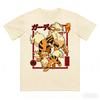 Growlithe Evolution Aufdruck Reines Baumwoll-T-Shirt für Damen und Herren Frühling/Sommer Neue Kollektion Mode Kurzarmshirt