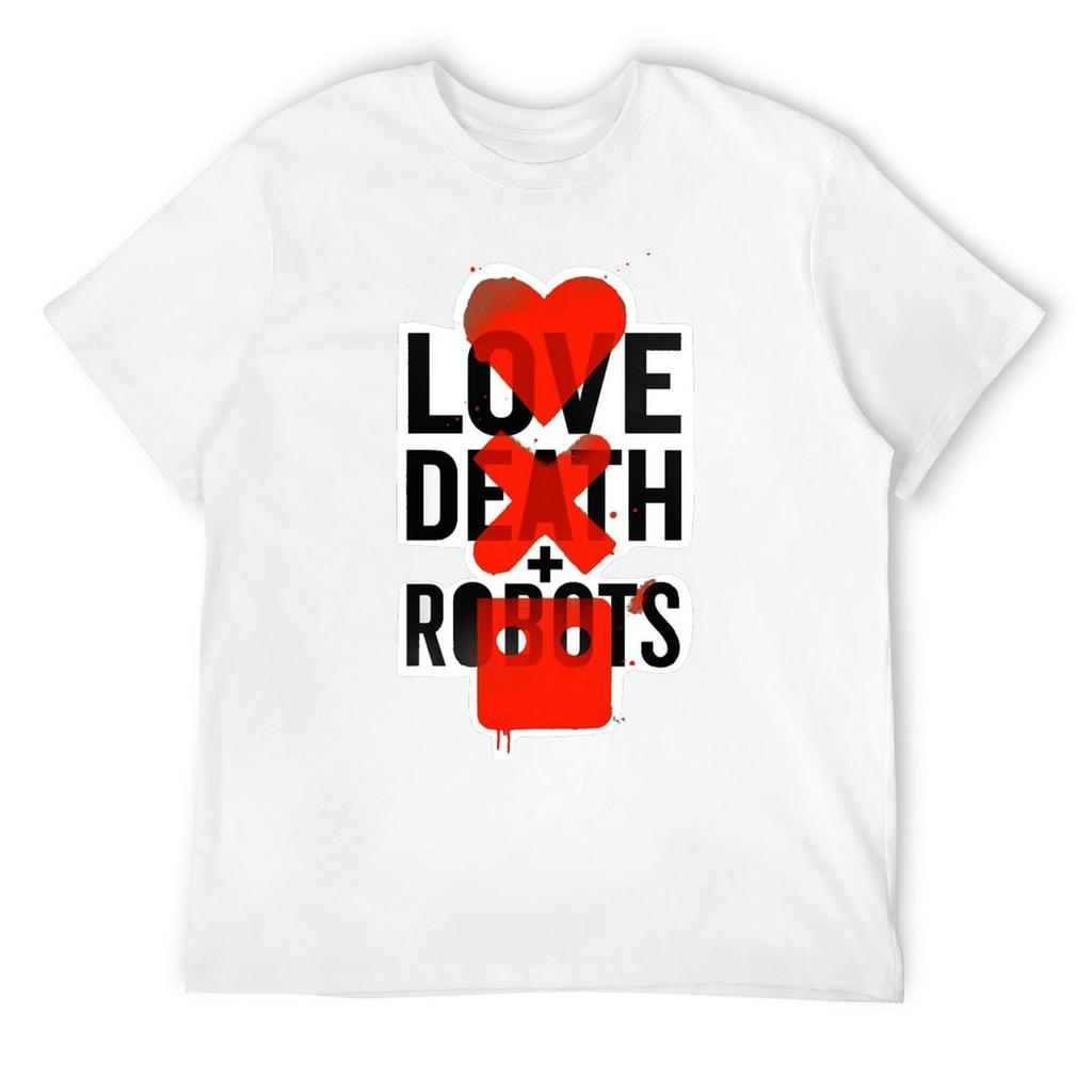 Love Death Robots T-Shirt Custom Shirt Oversizeds Anime Stuff Sports Fans Heavyweight T Shirts for Men