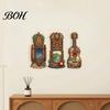 Three-piece Pendant Set 3Pcs Hawaiian Tiki Wooden Wall Hanging Sign, Tropical Surf Coastal Art, Art Exquisite Plaque for Home Bar Patio Decor