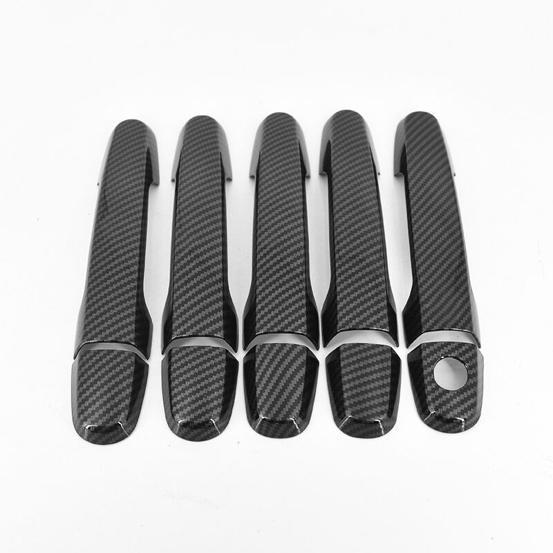 Cars Accessories Door Handle Cover For Toyota RAV4 2006-2013 Carbon Fiber Silver Car Styling Decoration Upgrade Modify A Car