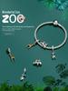 S925 Silver Ziyun Oil-Dripped Spotted Giraffe Pendant: Handmade Cute Animal Bracelet Bead