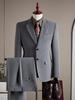 Men's Anti-Wrinkle Slim Fit Business Suit: High-End Formal Wear for Weddings and Engagements.