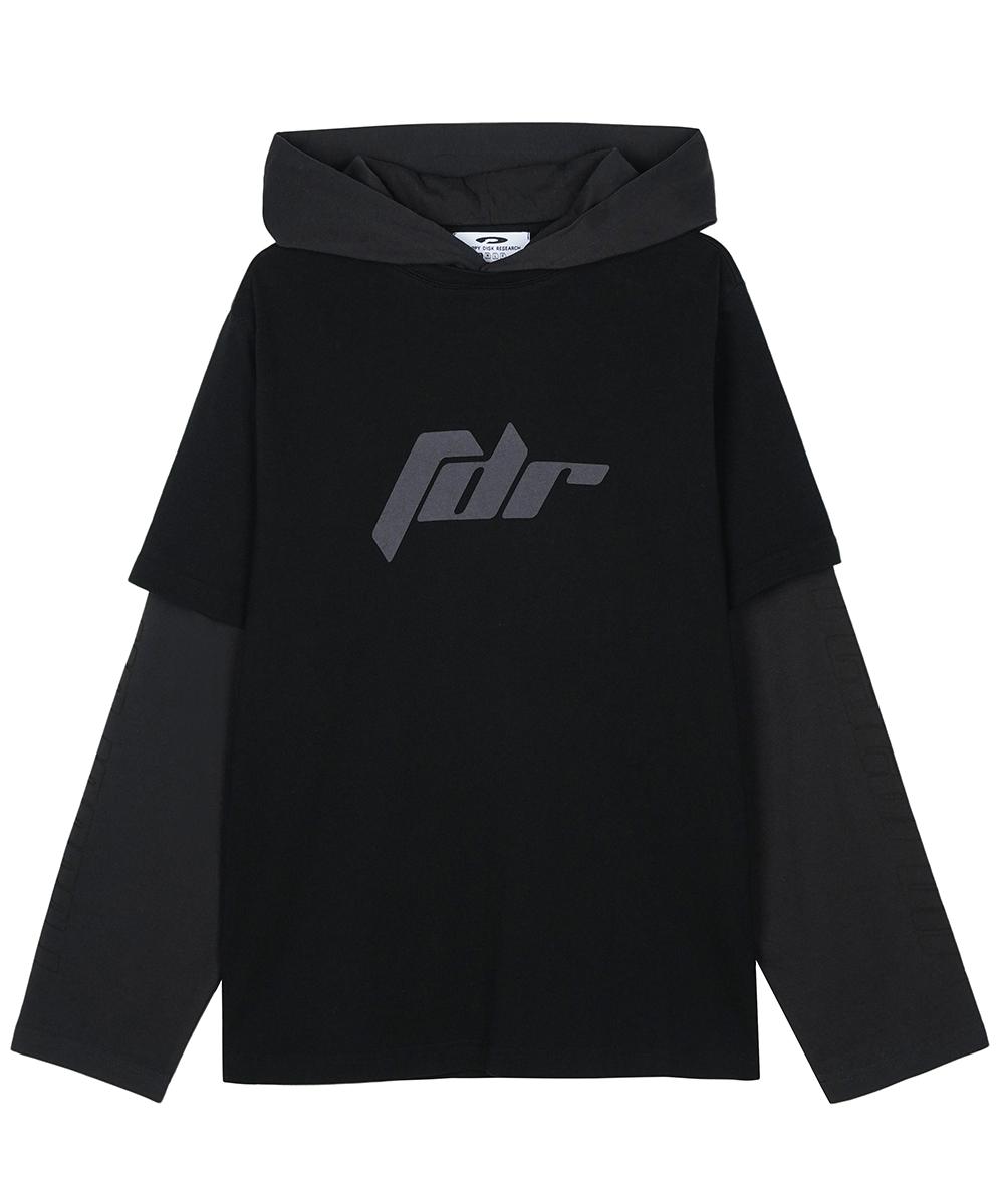 Fdr Double Layer Long Sleeve Hoodie Black S