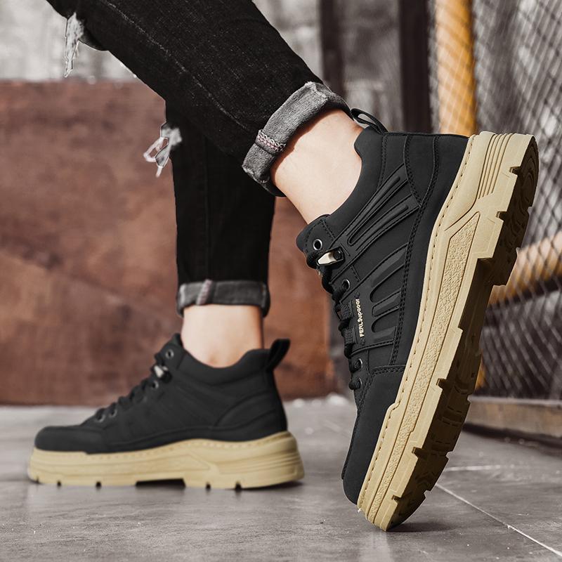 Fashion CYYTL Mens Boots Casual Winter Shoes Cowboy Combat Tactical Motorcycle Chelsea Ankle Work Leather Outdoor Hiking Designer Luxury