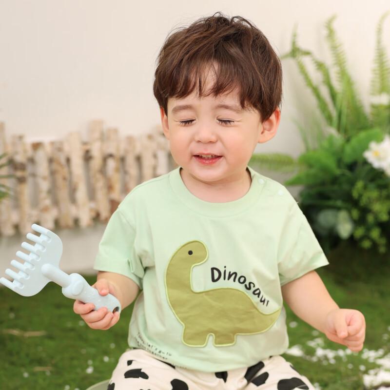 LUSON Baby Boy Cartoon Graphic Short Sleeve T-Shirt