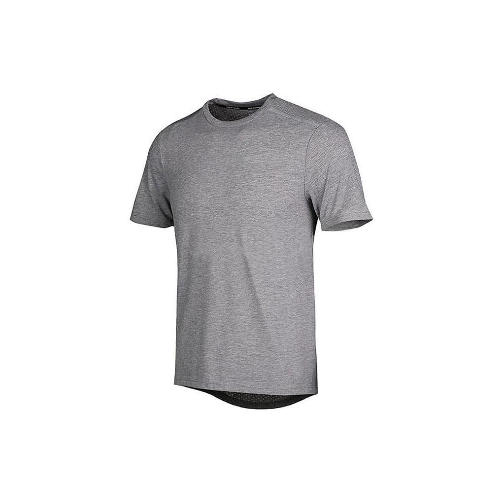 Nike T Shirts Men's Gray Crew Neck Moderate Straight Fit 892814-036