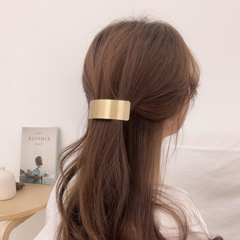 Curved Bold Metal Hairpin Automatic Hairpin 2color silver