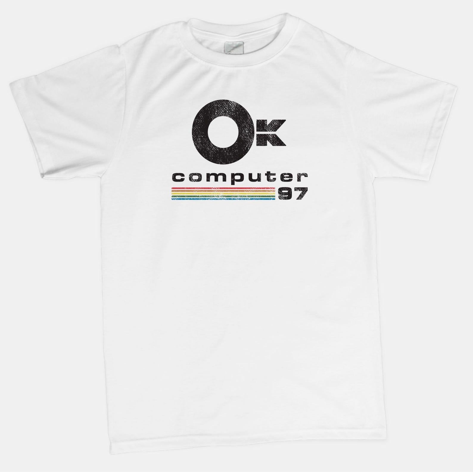 OK Computer T shirt, Gifts for Music Lovers 4XL