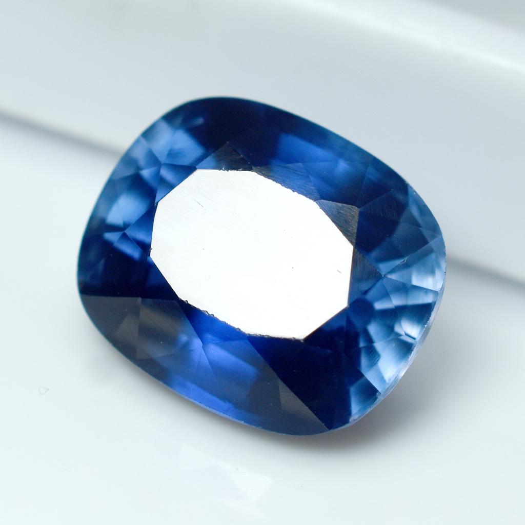 Natural Blue Sapphire Loose Gemstone 12.35 Ct Cushion September Birthstone for Gem Collections