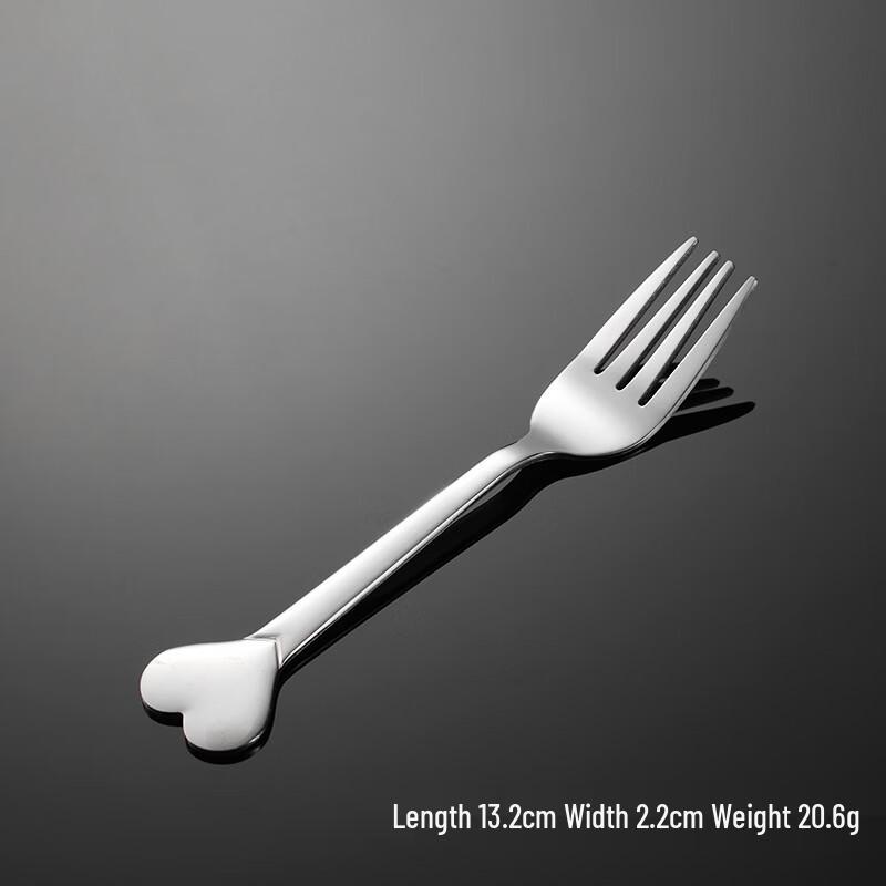 Qianxing Stainless Steel Heart Dessert & Fruit Forks