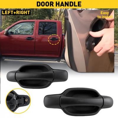Rear Exterior Door Handle Set Black for 2004-2012 Chevrolet Colorado Canyon GMC