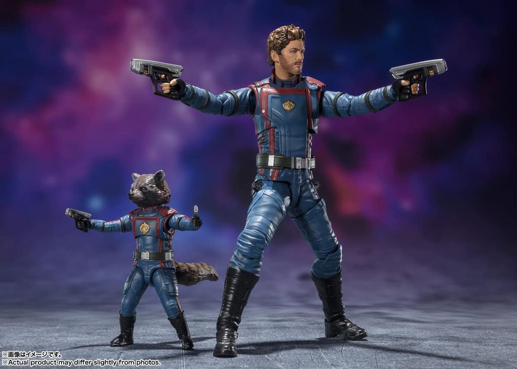 TAMASHII NATIONS Rocket Raccoon of the Volume 150mm X 60mm PVC ABS Painted Movable Figure S.H.Figuarts Star-Lord & (Guardians Galaxy 3) Approx. &