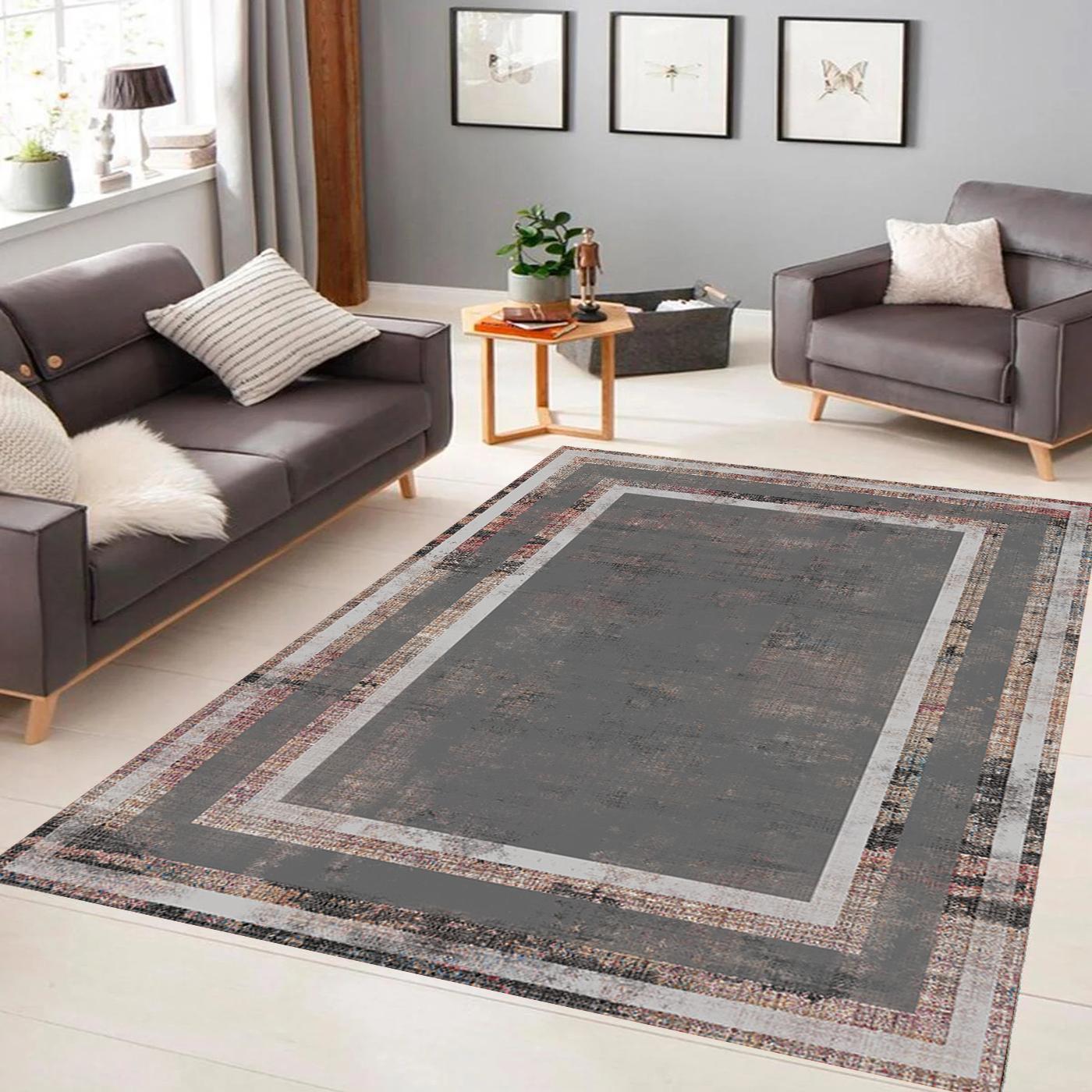

Rovigo Home Моющийся ковер с принтом RVG0810-FNL19 50x80 серый
