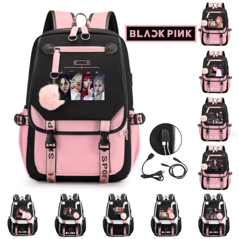 Blackpink Lisa Inspired Starry Sky Backpack Trendy Oxford Cloth Street Style Bag