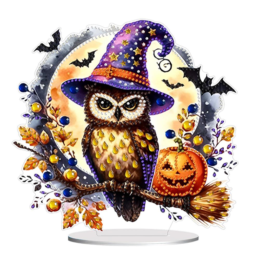 Acryl Halloween Thema Diamant Malerei Tischdekorationen Set 5D DIY Diamant Kunst Tischdekorationen Heim Schlafzimmer Dekoration