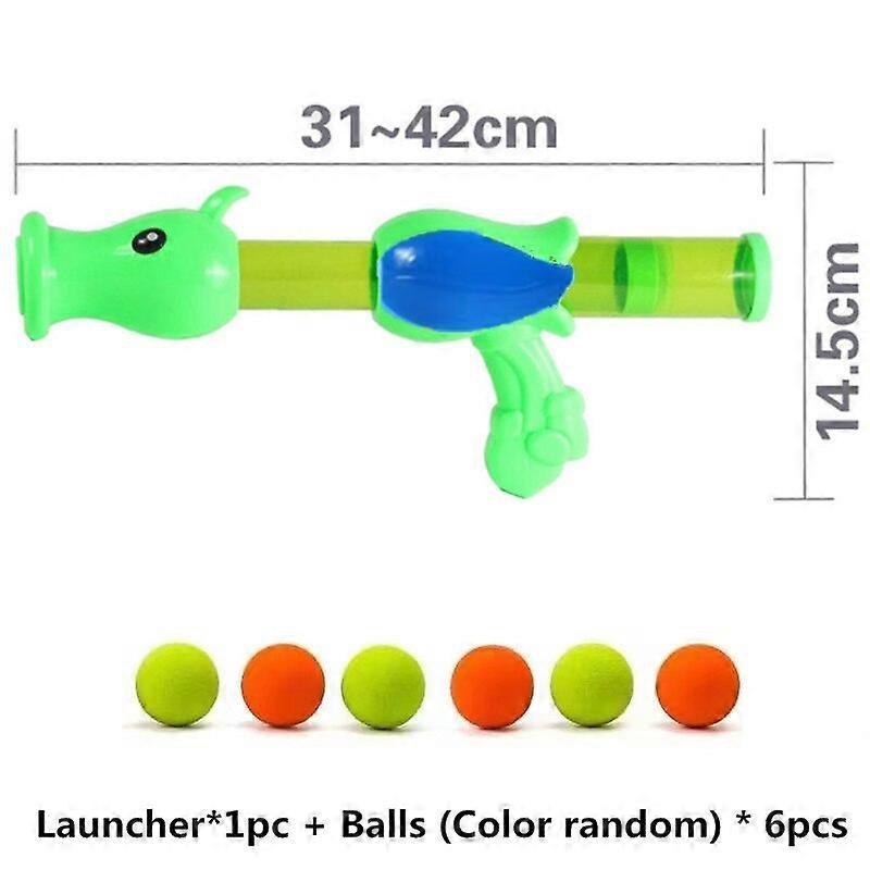 Interactive Cat Toy Ball Pea Aerodynamic Shooter Cats Game Dogs Soft Bomb Launcher Kitten Toys Launch Training Children Pet Gift  Dog Supplies