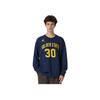 Jordan NBA Letter Number Print Crewneck Fleece Sports Sweatshirt Men Sweatshirt Dark-Blue FB5365-421