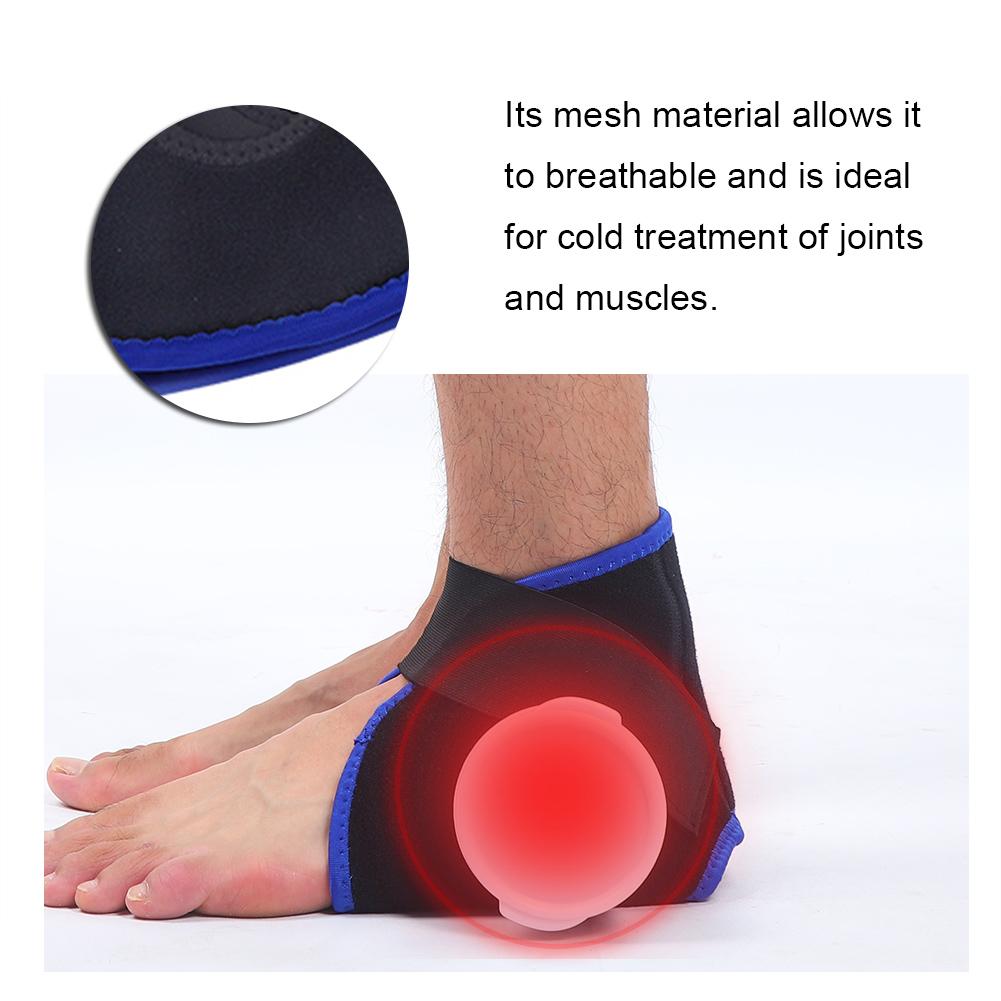 Ice / Hot Compress Cloth Pack Ankle Brace Kit Physiotherapy Blue 6 Inches Ice Bag