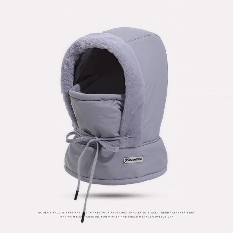 Winter warm sub, ear protectors, velvet, thickened cold-proof mask, scarf integrated cycling windproof cycling hat