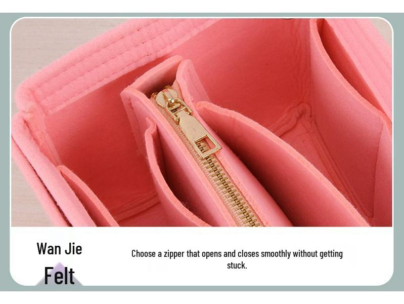 Dámská multifunkční přeshraniční plstěná kosmetická a úložná taška