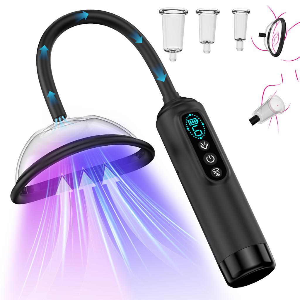 Electric Pussy Pump Vagina Clitoris Sucker Breast Messager for Women Clit Vibrator Remote Nipple Enlarge Vacuum Pump Cover
