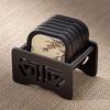 Bakelite Absorbent Coaster Tea Cup Holder Set, Creative Home Kung Fu Tea Ceremony Accessories, Heat Insulation Pad Tea Tray Kit