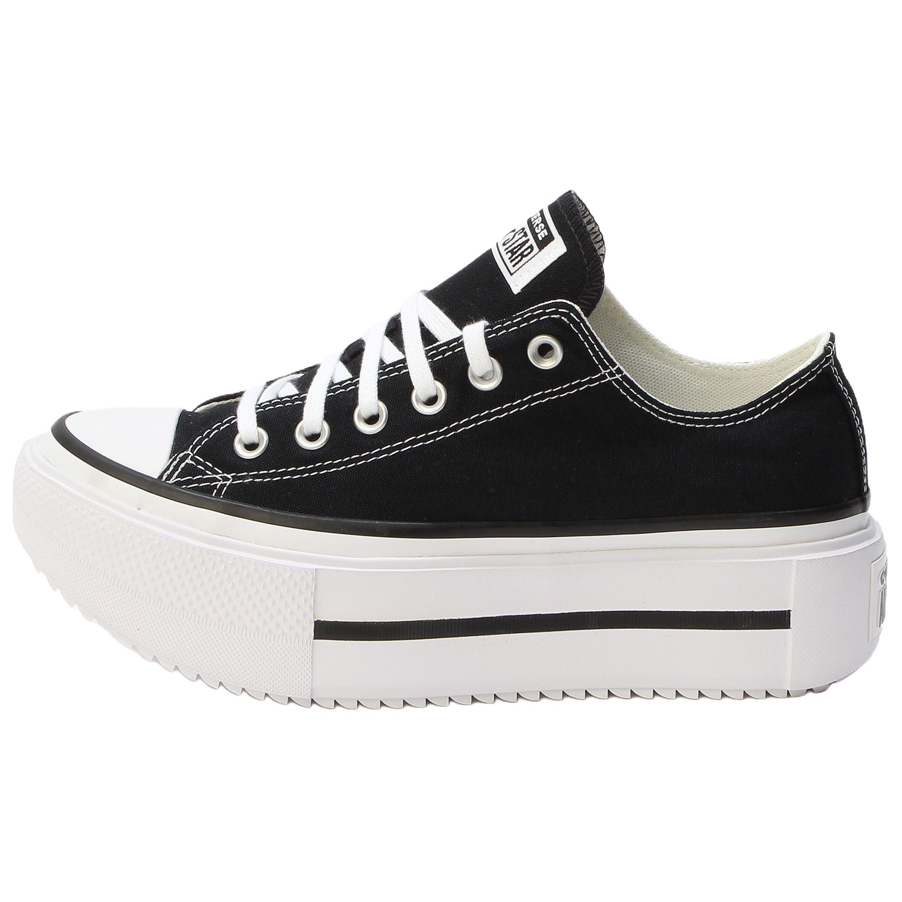 

Converse Кеды унисекс Chuck Taylor All Star Lift Double Stack Low Черные Белые A15490C 36