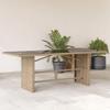 VidaXL Garden Table with Beige Glass Top 190x80x74 Cm 365307