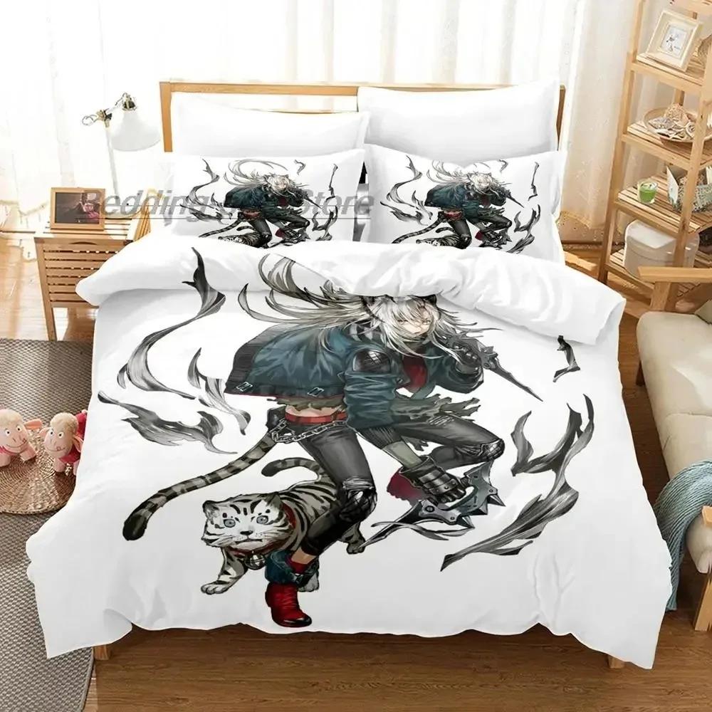 Arknights Bedding Set Single Twin Full Queen King Size Bed Set Aldult Boys Bedroom Duvetcover Sets 3D Print Game Anime Kawaii