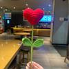 1pcs Red Heart Shaped Knitted Flower Valentine's Day Mothers Day Gift Handmade Crochet Flower Bouquet Knit Plant Home Decor