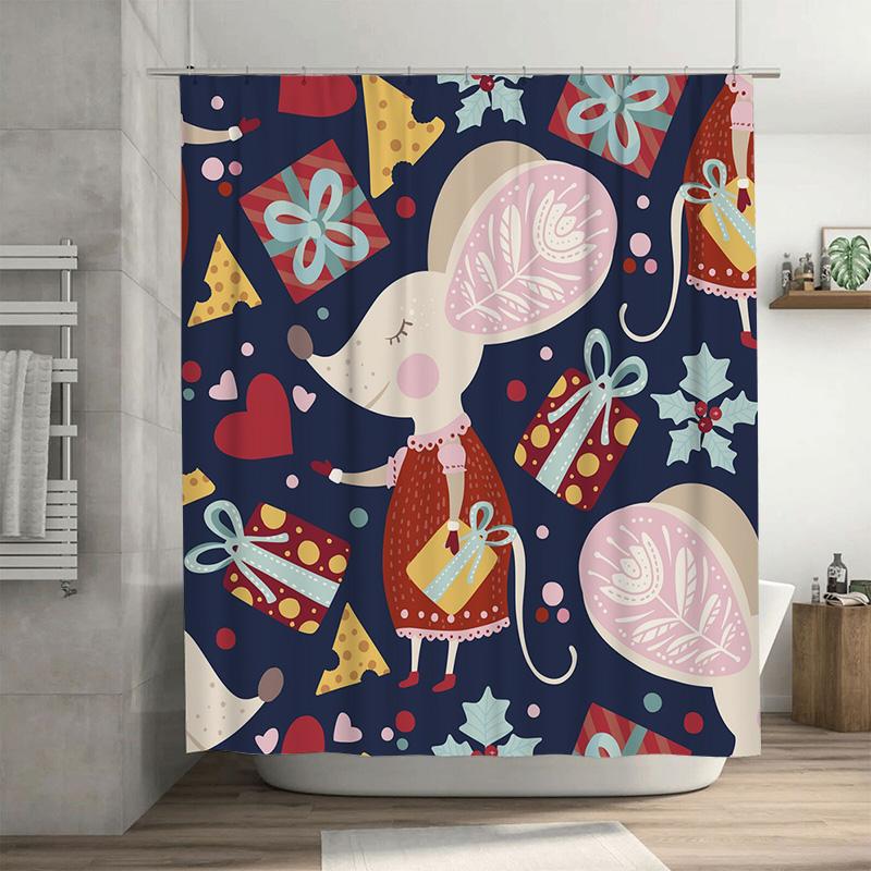 

Tu Ocean Wave Shower Curtain Set Nautical Beach Blue Bathroom Decor Waterproof Fabric Liner Sea Life Coastal Vibes Home Textile W60H190(CM)-1 Pcs