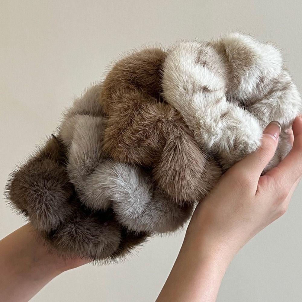 Exquisite Women Hair Rope Plush Headband New Large Scrunchies Autumn Winter