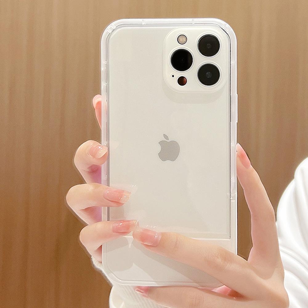 Unsichtbarer Ständer Passend für IPhone16 Handyhülle 15 Apple Silikon XS/XR Simple 11 Transparent 14Pro Max