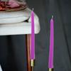4Pcs Tall Unscented Taper Candles 10 Inch Black Dinner Table Candles Cotton Wick Smokeless Elegant Romantic Ambiance Decor 8H