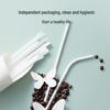 CHAHUA Individually Wrapped Degradable Bent Paper Straws