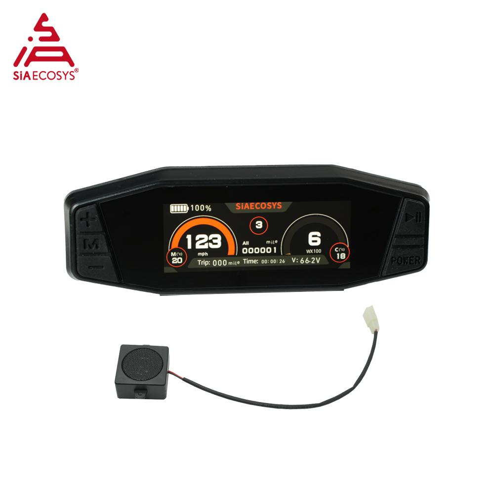 SiAECOSYS New Arrival SCJ5066-1 SCJ313 SCJ3622-A Speedometer with Horn for Electric Motorcycle Adjustable Display SCJ313 with Horn