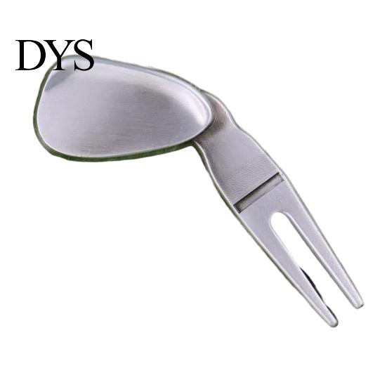 Golf Fork Ergonomic Design Multi-function Comfortable Grip Rustproof High-Hardness Training Divot Tool Aid Ultra-light Golfing Pitch Repair