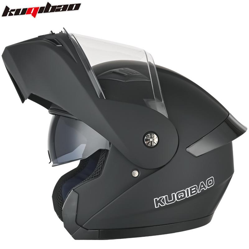 

Kuqibao шлем для мотоцикла с двумя линзами, откидной шлем, электрический шлем для мотоцикла, безопасность езды, сертификация 3C, полный шлем 2XL кислотные зеленого