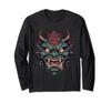 Demon Slayer Magic Face Mask Devil Yokai Harajuku Aesthetics Long Sleeve T-Shirt