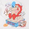 Vintage 90-talls Ren og Stimpy Hvit Bomull Én Størrelse S-5XL Unisex T-skjorte 1HRA107 Unisex T-skjorte