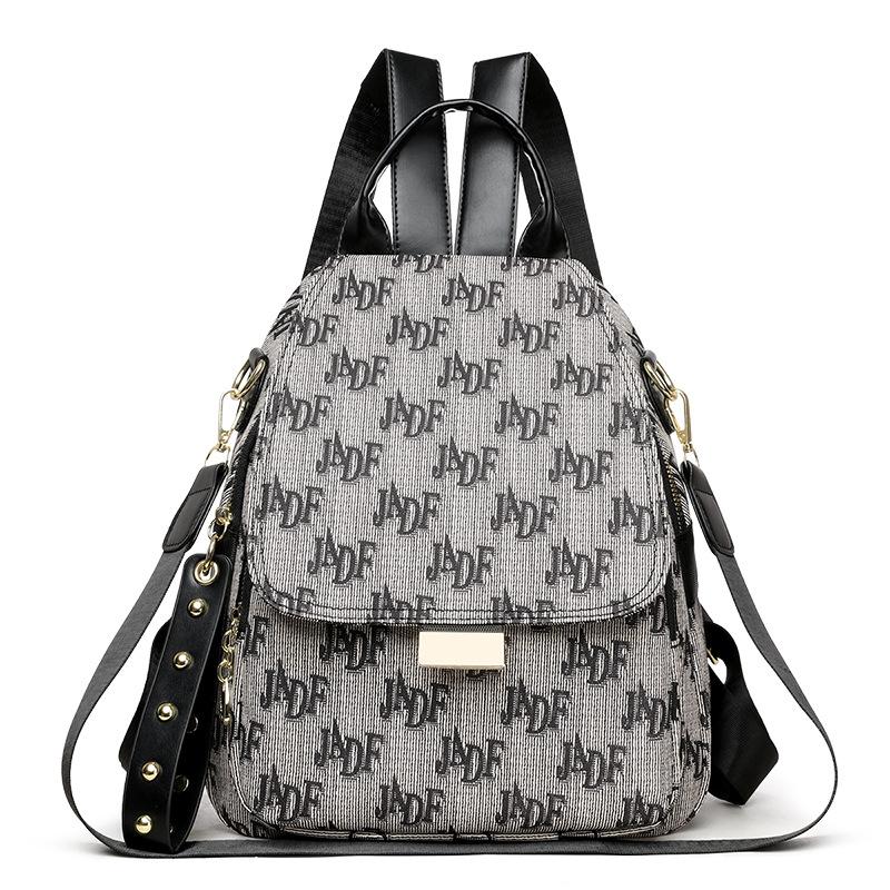

Высококачественный рюкзак с большой буквой для женщин, заклепки, большая вместимость, противоугонная дорожная сумка, модный женский школьный рюкзак для студентов