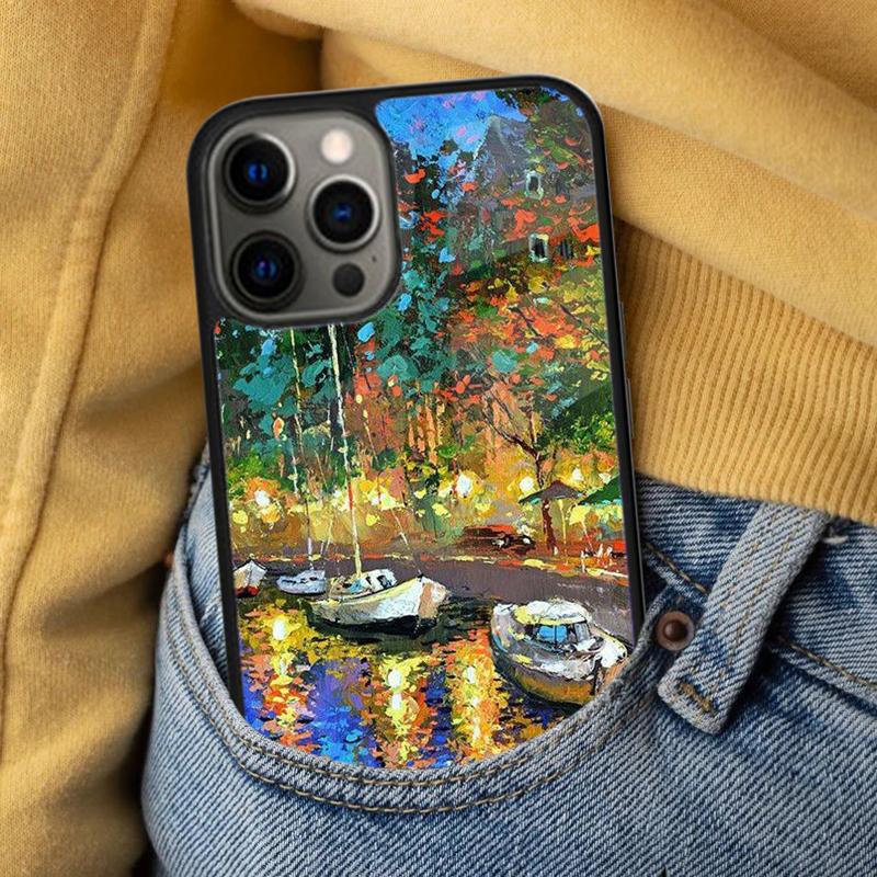 Vincent Van Gogh Soft Phone Case for iPhone 17 Air 16e Pro Max 15 Pro 13 14 Plus 11 12 MagSafe Magnetic Coque