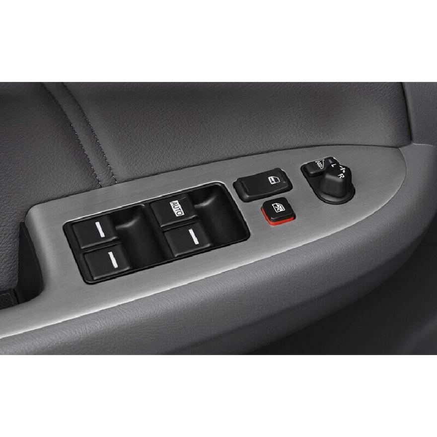 For Honda Accord 2003~2007 Leather Window Lift Panel Switch Cover Sticker 4PCS