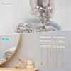 NiHome 6-Pack 48 Hooks Wall-Mounted Clear Plastic Jewelry Organizers for Earrings, Necklaces, Bracelets, Rings, Studs, No-Drill Adhesive tallation