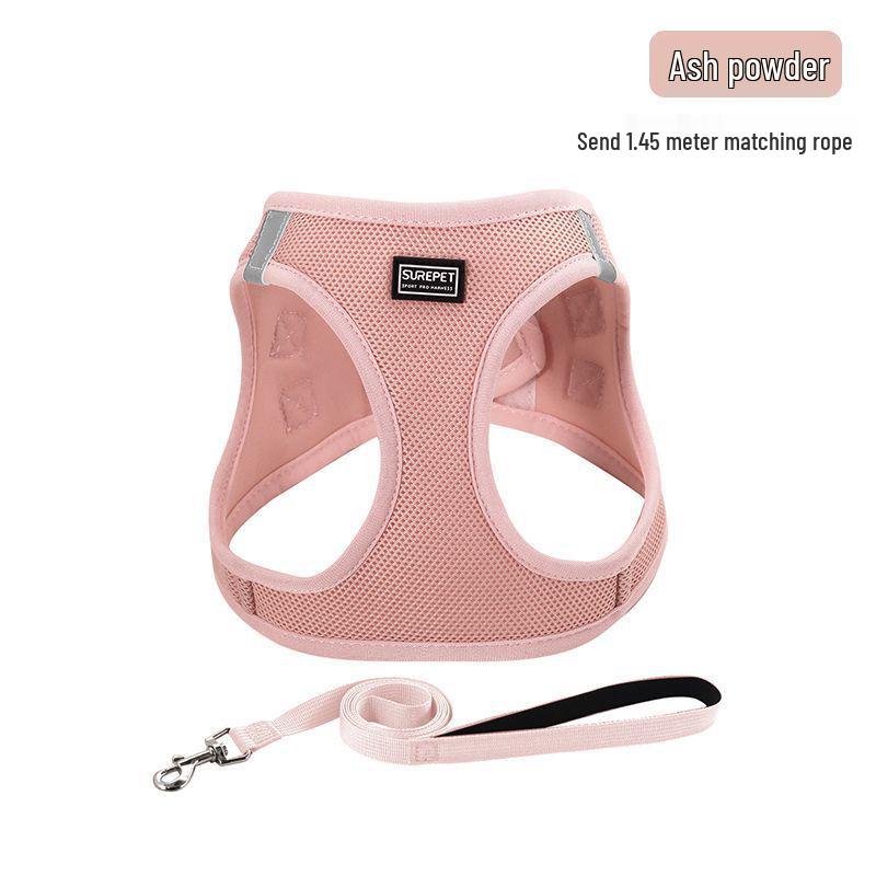 Escape-Proof Cat & Small Dog Harness Leash - Outdoor Walking Rope for Teddy & Bichon Frise