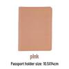 Customizable PU Leather Passport Holder & Luggage Tag Set with Paper Card Inclusion